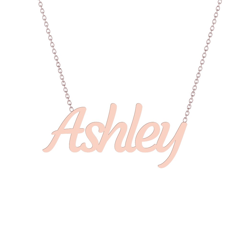 Gold Name Necklace - Ashley